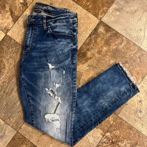 American Eagle Mens Slim 32 x 30 Distressed Jean